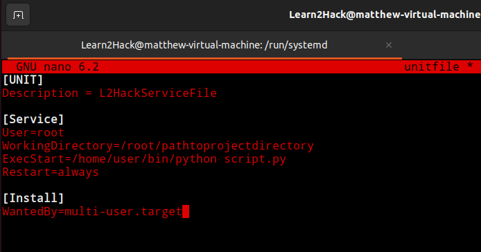 Example Service File